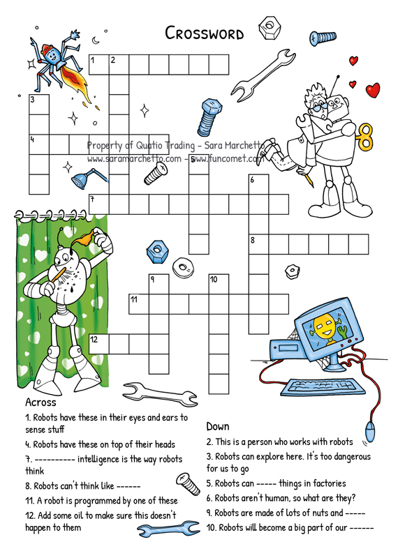 robot crossword
